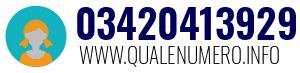 Numero di telefono 03420413929 03420413929