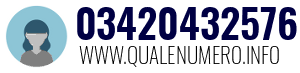 Numero di telefono 03420432576 03420432576