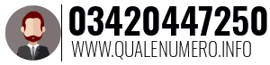 Numero di telefono 03420447250 03420447250