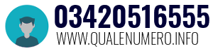Numero di telefono 03420516555 03420516555
