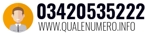 Numero di telefono 03420535222 03420535222