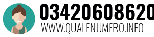 Numero di telefono 03420608620 03420608620