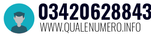 Numero di telefono 03420628843 03420628843