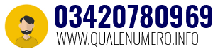 Numero di telefono 03420780969 03420780969