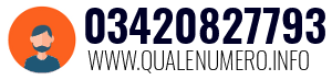 Numero di telefono 03420827793 03420827793
