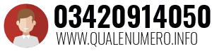 Numero di telefono 03420914050 03420914050
