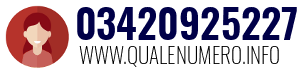 Numero di telefono 03420925227 03420925227