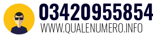 Numero di telefono 03420955854 03420955854