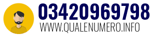 Numero di telefono 03420969798 03420969798