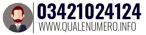 Numero di telefono 03421024124 03421024124