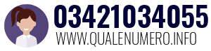 Numero di telefono 03421034055 03421034055