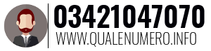 Numero di telefono 03421047070 03421047070