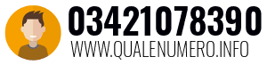 Numero di telefono 03421078390 03421078390