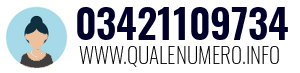 Numero di telefono 03421109734 03421109734
