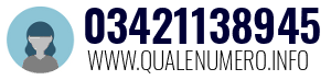 Numero di telefono 03421138945 03421138945