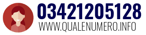 Numero di telefono 03421205128 03421205128