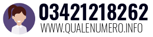 Numero di telefono 03421218262 03421218262