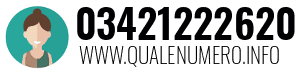 Numero di telefono 03421222620 03421222620