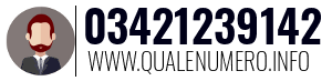 Numero di telefono 03421239142 03421239142