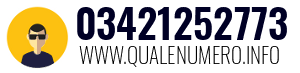 Numero di telefono 03421252773 03421252773