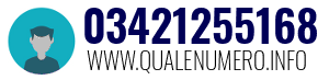Numero di telefono 03421255168 03421255168