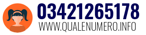 Numero di telefono 03421265178 03421265178