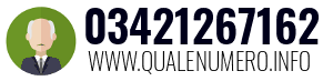 Numero di telefono 03421267162 03421267162