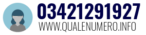 Numero di telefono 03421291927 03421291927