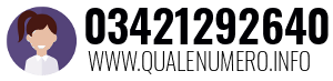 Numero di telefono 03421292640 03421292640
