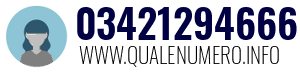 Numero di telefono 03421294666 03421294666