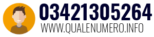 Numero di telefono 03421305264 03421305264