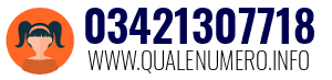 Numero di telefono 03421307718 03421307718