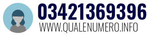 Numero di telefono 03421369396 03421369396