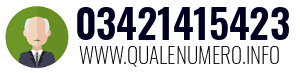 Numero di telefono 03421415423 03421415423