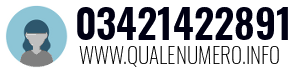 Numero di telefono 03421422891 03421422891