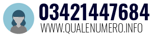 Numero di telefono 03421447684 03421447684