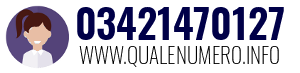 Numero di telefono 03421470127 03421470127