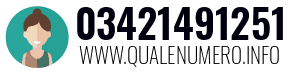 Numero di telefono 03421491251 03421491251
