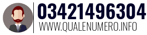 Numero di telefono 03421496304 03421496304