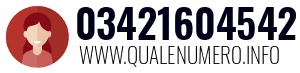 Numero di telefono 03421604542 03421604542