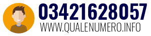 Numero di telefono 03421628057 03421628057
