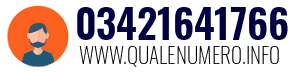 Numero di telefono 03421641766 03421641766