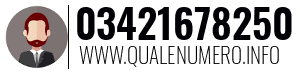 Numero di telefono 03421678250 03421678250