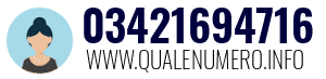 Numero di telefono 03421694716 03421694716