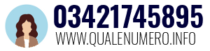 Numero di telefono 03421745895 03421745895