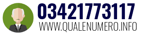 Numero di telefono 03421773117 03421773117