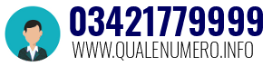 Numero di telefono 03421779999 03421779999