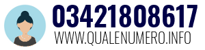 Numero di telefono 03421808617 03421808617