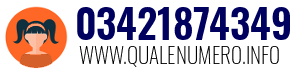 Numero di telefono 03421874349 03421874349