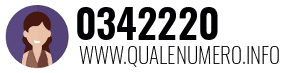 Numero di telefono 0342220 0342220